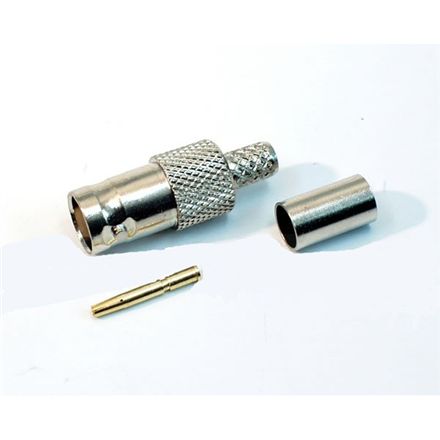 Conector BNC hembra de crimpar - CON-BNCRH