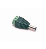 Conector alimentacion DC macho - tornillo