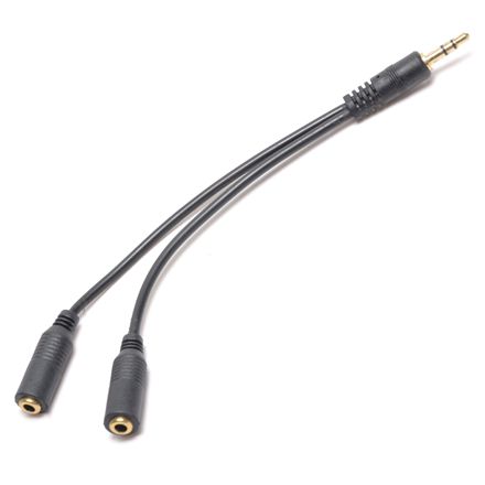 Adaptador Jack 3,5mm macho a 2 x 3,5mm hembra 15cm - CB6201