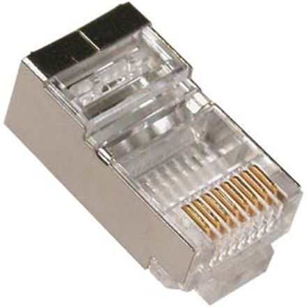Conector RJ45 Macho UTP Cat.5e blindado 6 unidades - CL1900