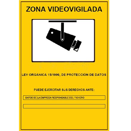 Cartel "Zona Videovigilada" - 12786