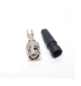 Conector BNC macho recto (tornillo)