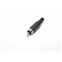 Conector RCA macho negro recto (soldar) - 12522