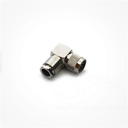 Conector N macho acodado 90º LMR400 montaje rapido - CON-NM-M-90