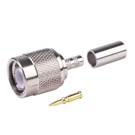 Conector TNC RP macho LMR195/200 Crimpar - CON-TNC-M-RP