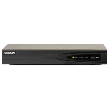 NVR 4ch PoE H.265+ 8Mpx 40Mbps, E/S alarma, HDMI - DS-7604NI-K1-4P