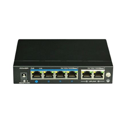 Switch 8p 1000M PoE+, UL 2p 1000M - UTP3-GSW04-TP60-5