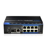 Switch 8p 100M, UL 1p 1000M, 1p SFP