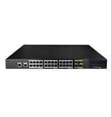 Switch 24p PoE 1000M, UL 4p 10G SFP, Layer 3