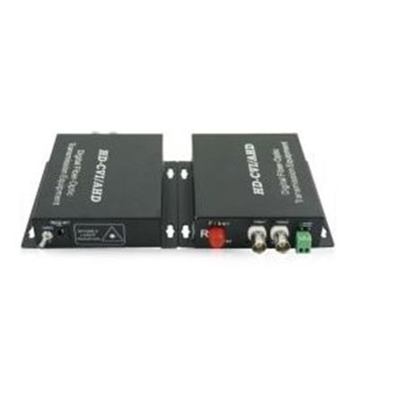 Transmisor y Receptor de Fibra Optica a Video, 2Cn TVI/CVI/AHD y Datos - UTP101-HVD-2