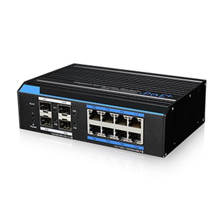 Switch 8p 1000M PoE++, UL 4p SFP, Layer 2