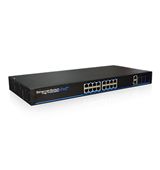 Switch 16p 100M PoE+ gestion, UL 2p 1000M, Layer 2