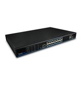 Switch 16p 100M PoE+ gestion, UL 2p 1000M + 1p SFP