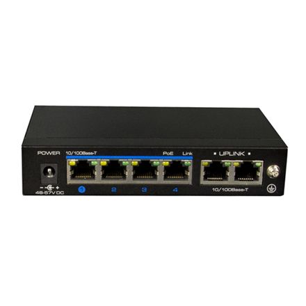 Switch 4p 100M PoE+, UL 2p 100M - UTP3-SW04-TP60