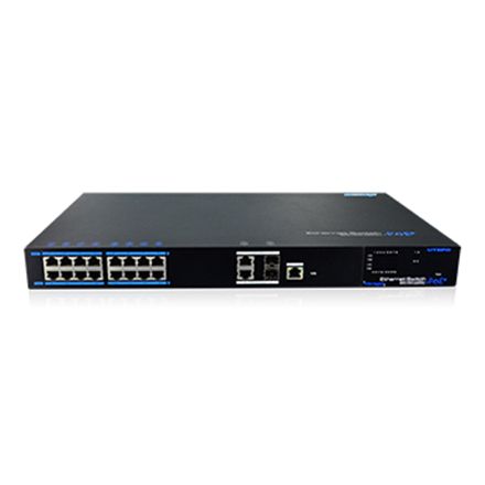 Switch 16p 100M PoE, UL 2p 1000M, 2p SFP, Layer 2 - UTP7216E-POE-L2-1
