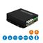 Transmisor y Receptor de Fibra Optica a Video,8Cn TVI/CVI/AHD y Datos - UTP108HVD