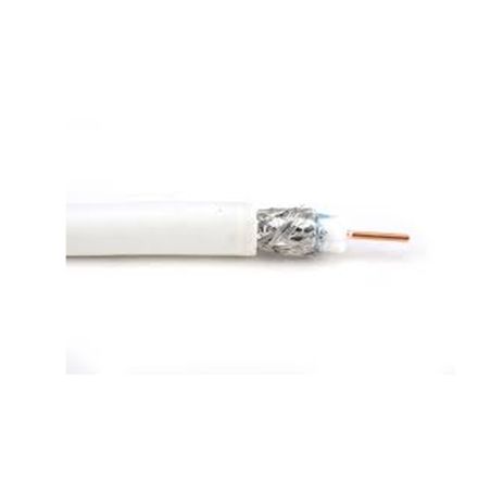 Cable Coax. LMR195 baja atenuacion 1m corte BLANCO - CB-LMR195-CC-BL