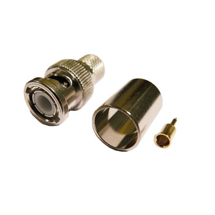 Conector BNC Macho para LMR400 Crimpar - CON-BNC-M-400-C