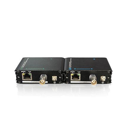 Transmisor y Receptor Ethernet PoE over Coaxial