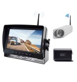 Sistema de c&aacute;mara y monitor inal&aacute;mbrico para montacargas de 2,4 GHZ