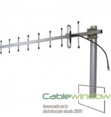 Antena exterior direccional (Yagi) 14dBi. 900Mh