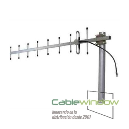 Antena exterior direccional (Yagi) 14dBi. 900Mh