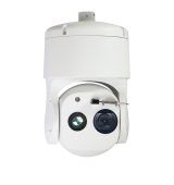 Cámara térmica PTZ con sensor dual para exteriores