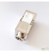Conector RJ45 de terminaci&oacute;n de campo sin herramientas Cat6A, blindado (STP)